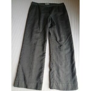 Pendleton Pants Womens 14 Wool Herringbone Wide Leg Trouser Tweed Vintage